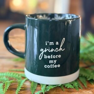 Green Coffee Mug with Grinch Quote